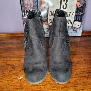 Madden Girl Descent fringe ankle boots